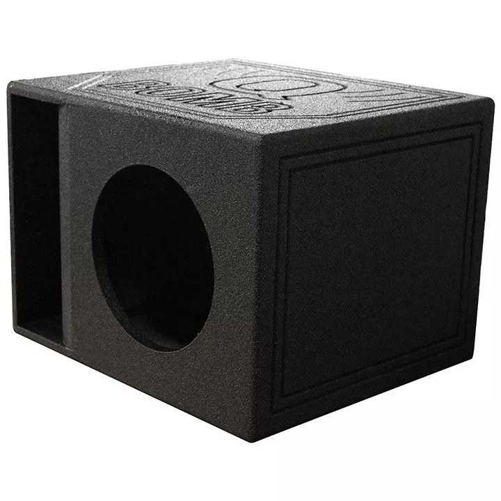 QPower QBOMB Single 10-Inch Horn-Ported Empty Woofer Box