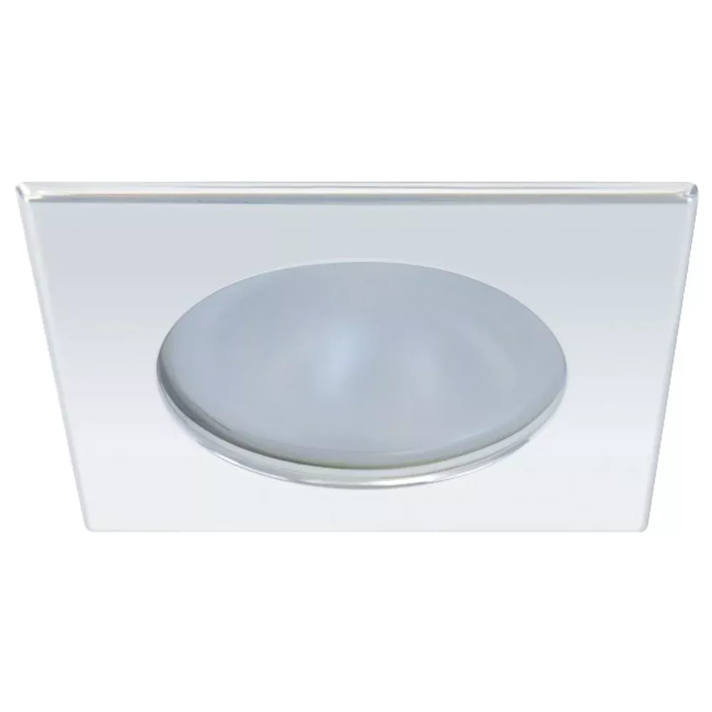 Quick Blake XP Downlight LED -6W, IP66, Spring Mounted - Square Stainless Bezel, Round Warm White Light [FASP3012X12CD00]