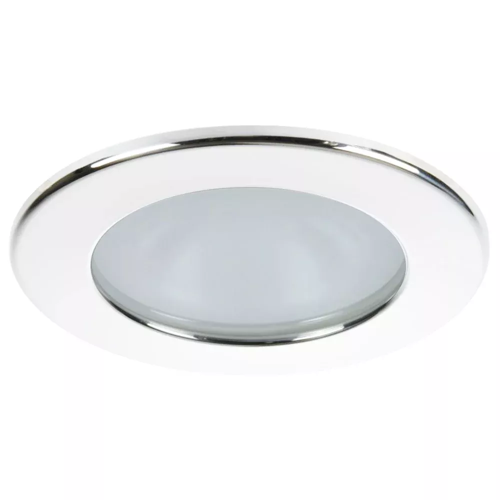 Quick Kai XP Downlight LED - 4W, IP66, Screw Mounted - Round White Bezel, Round Warm White Light [FASP2982B02CD00]