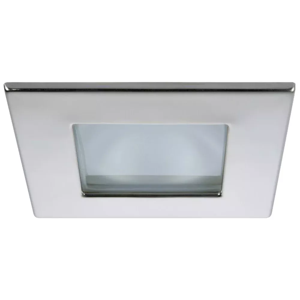 Quick Marina XP Downlight LED - 4W, IP66, Screw Mounted - Square Stainless Bezel, Round Daylight Light [FASP3002X01CD00]