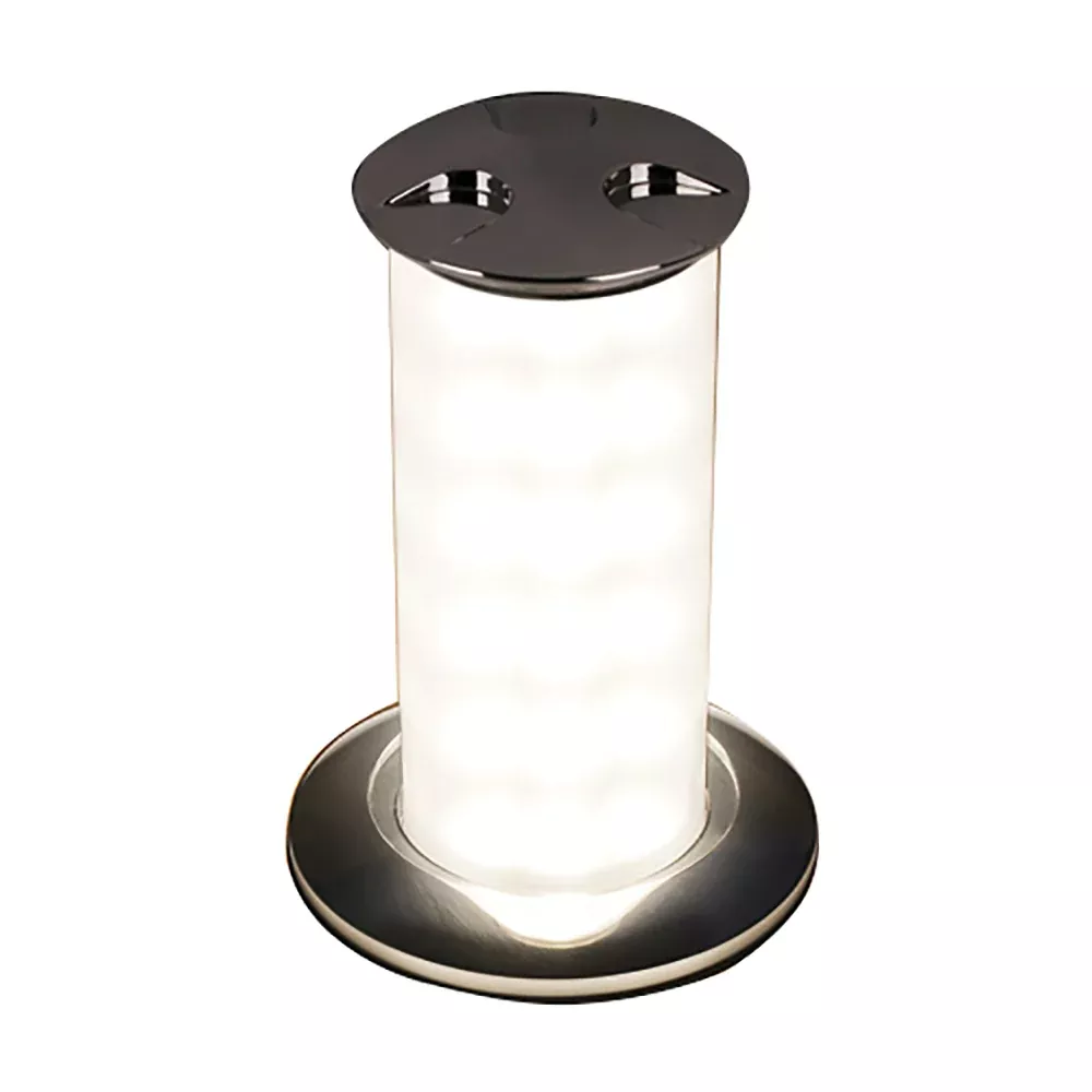 Quick Secret 3W Retractable Lamp w/Automatic Switch IP66 Mirrored Chrome Finish - Warm White LED [FASP3562X12CG00]