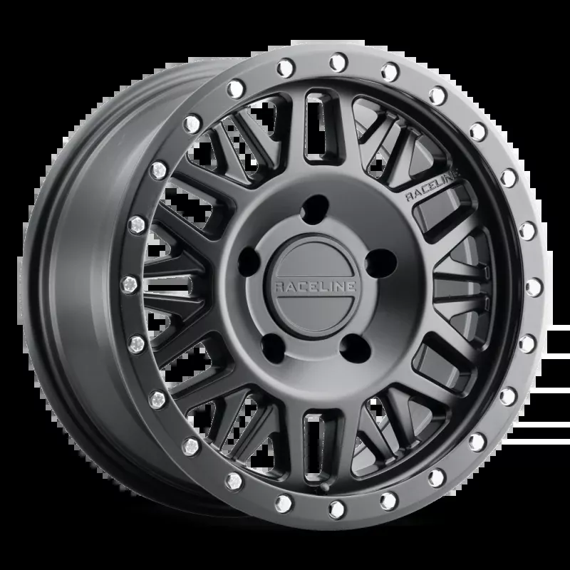 Raceline 951B Ryno 17x9in / 5x127 BP / -12mm Offset / 78.1mm Bore - Satin Black Wheel