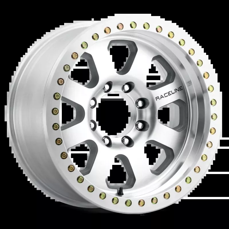 Raceline RT260M Avenger 17x9in / 8x170 BP / -12mm Offset / 130.81mm Bore - Machined Beadlock Wheel