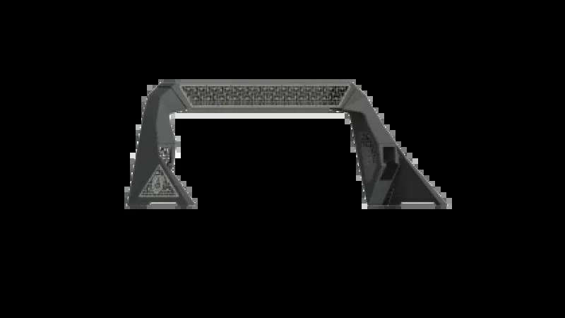 Road Armor 99-20 Ford F-250 iD Headache Rack w/Bedrail Pods / Dual Cube - Raw