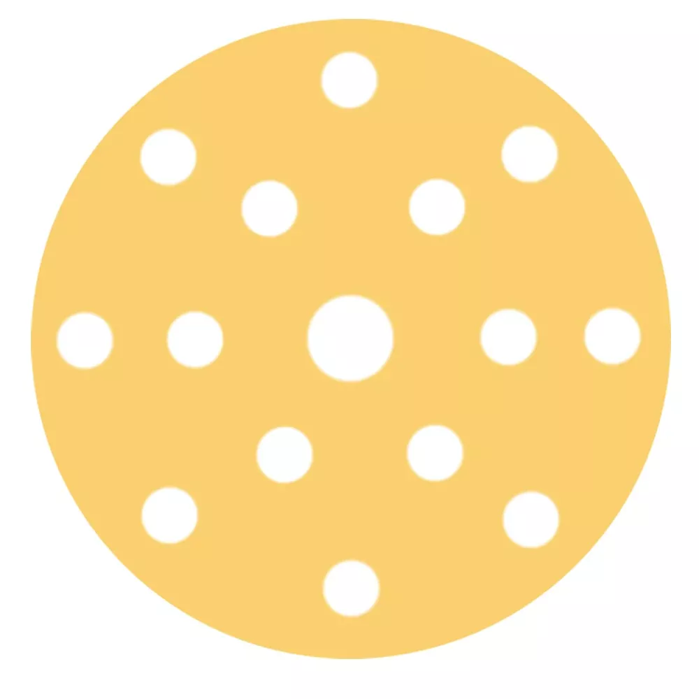 RUPES MULTIPURPOSE Paper Abrasive Discs 150mm (6") - 15 Holes - P180 Grit *Box of 100pcs [9.45PD180]