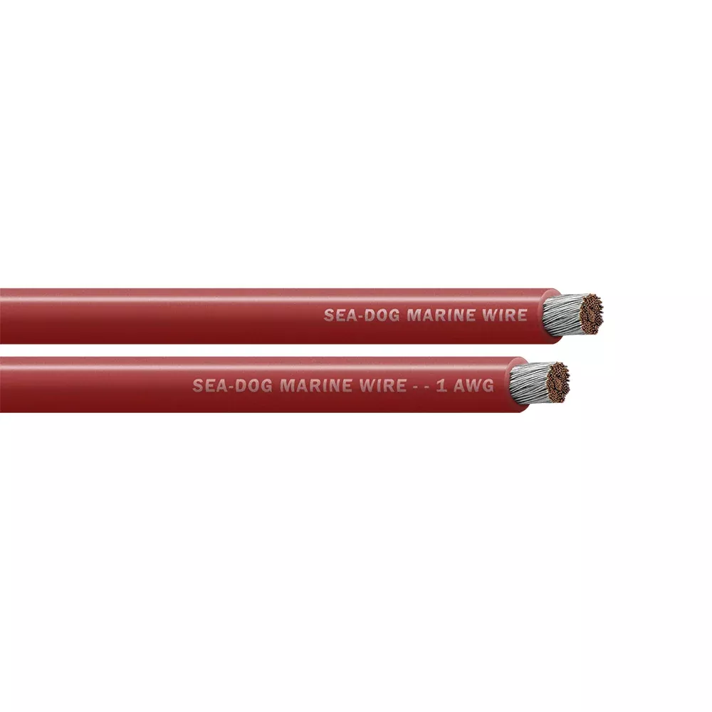 Sea-Dog 1 AWG Red Battery Cable - 50' [8001021]