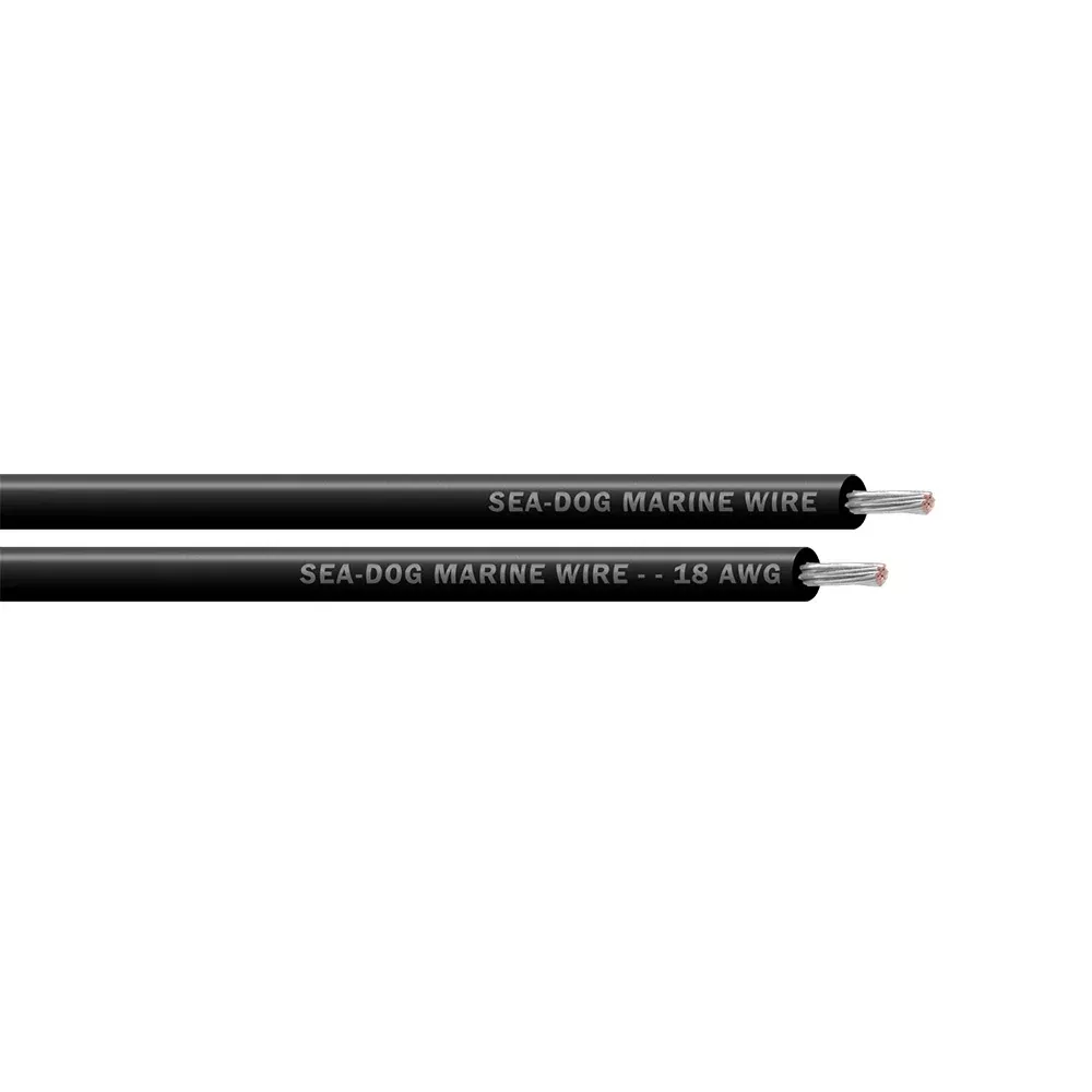Sea-Dog 18 AWG Black Primary Wire - 500' [8018017]