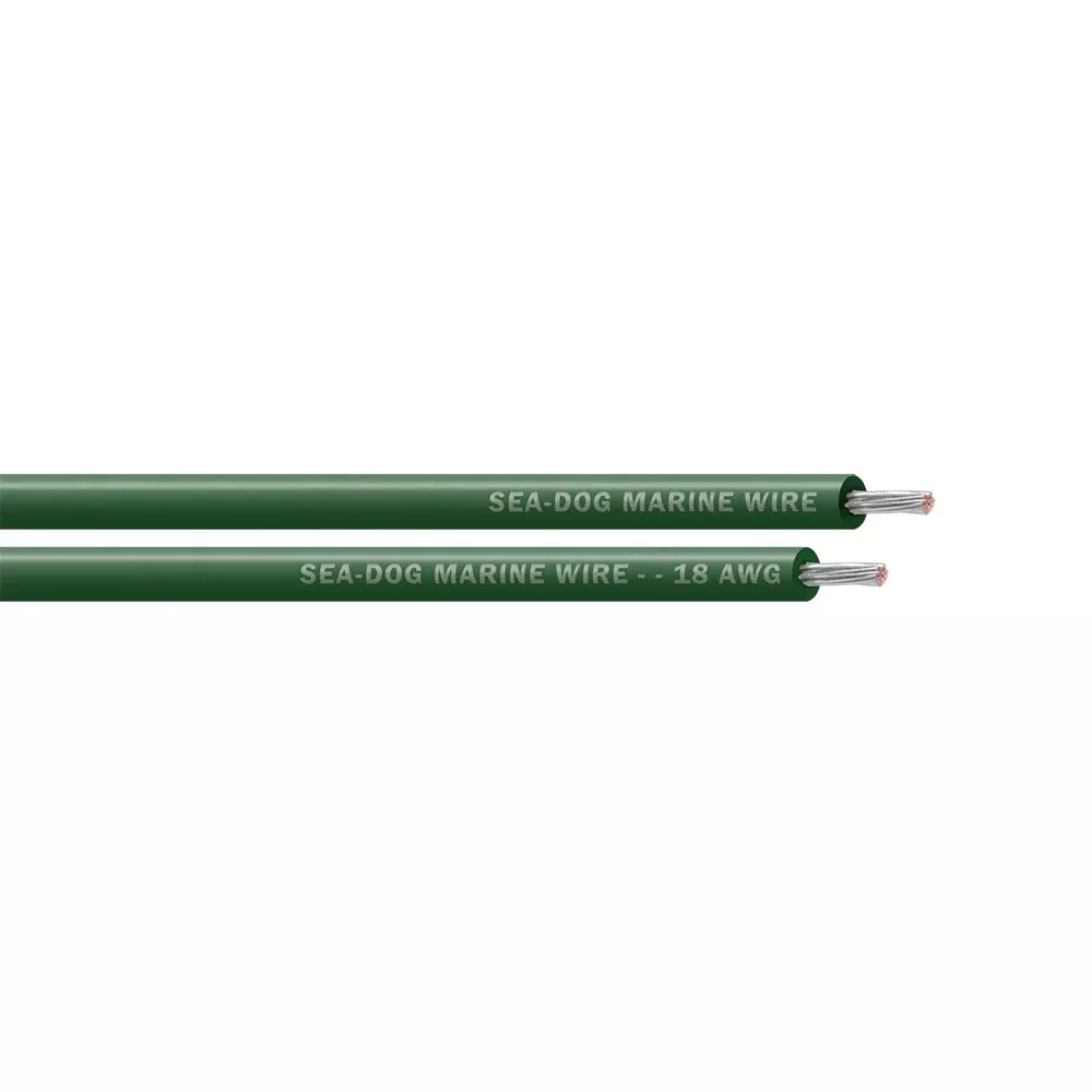 Sea-Dog 18 AWG Green Primary Wire - 250' [8018044]