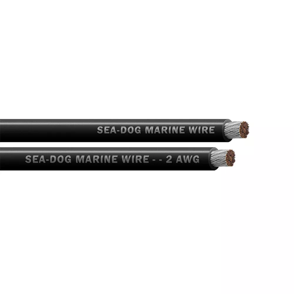Sea-Dog 2 AWG Black Battery Cable - 50' [8002011]