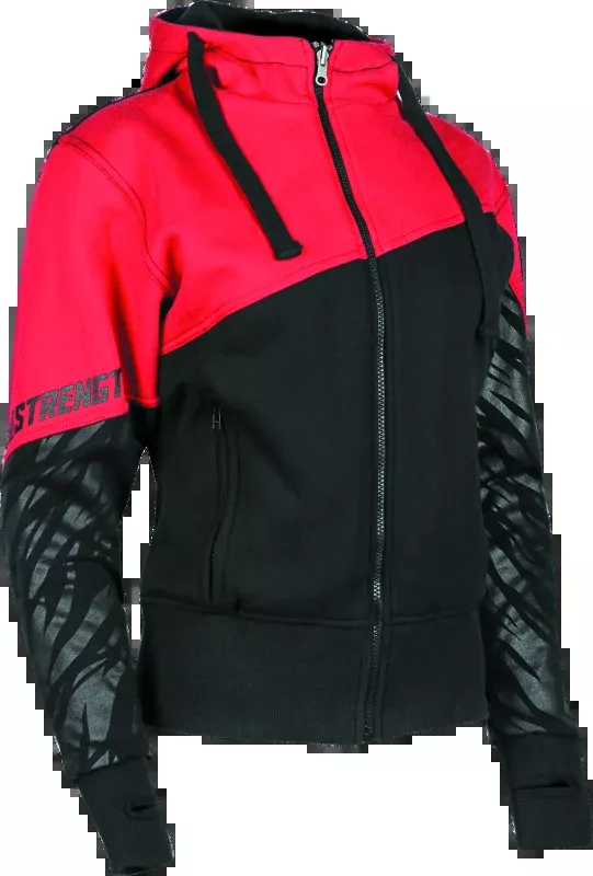 Speed and Strength Cat Outa Hell Hoody Red/Black Womens - Small