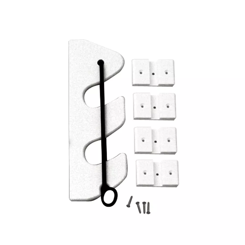 TACO 2-Rod Poly Bungee Rod Holder Rack - White [P03-132W]