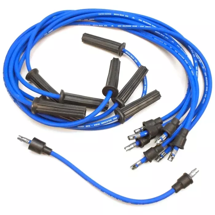 United Marine 129 Mallory Side Terminal Spark Plug Wire Set – GM Small Block V8