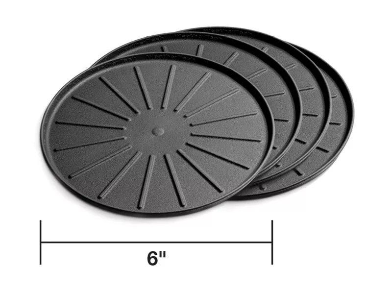 WeatherTech Round Coaster Set - Black - Set of 6