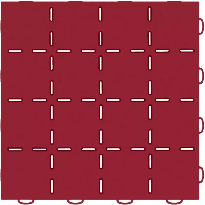 WeatherTech TechFloor - 12in X 12in Tiles - Red/Black **Order in Qtys of 10