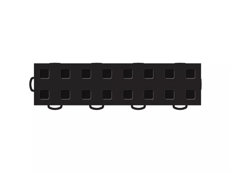 WeatherTech TechFloor - 2in X 12in Border(w/ Tabs) - Black **Order in Qtys of 10