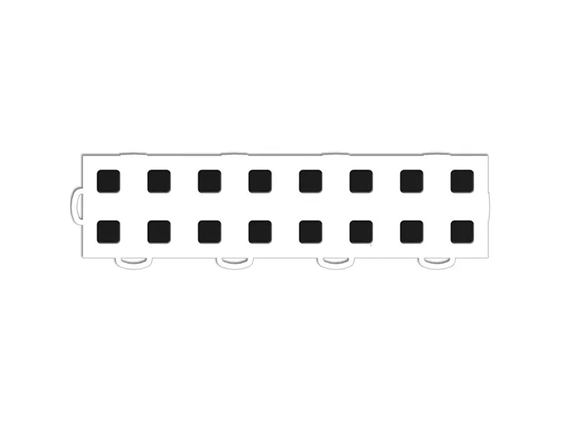 WeatherTech TechFloor - 3in X 12in Tiles(Left Loop) - White/Black **Order in Qtys of 10