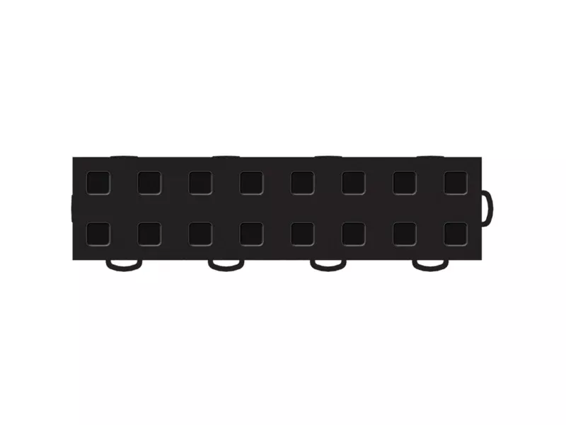 WeatherTech TechFloor - 3in X 12in Tiles(Right Loop) - Black/Black **Order in Qtys of 10