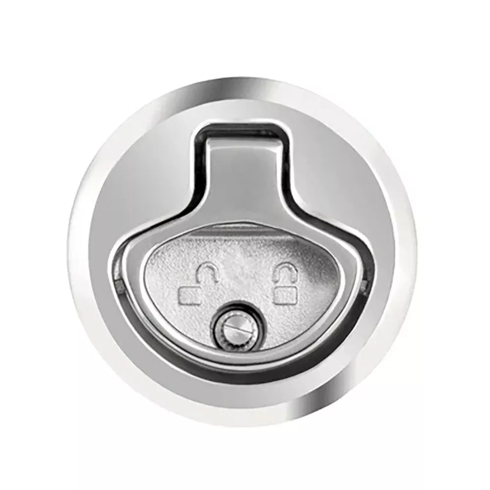 Whitecap 2" Beveled Locking Slam Latch w/Backing Plate [6538C]