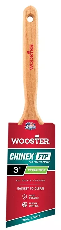Wooster 4410-3 Paint Brush, 3 in W, 3-3/16 in L Bristle, Synthetic Bri