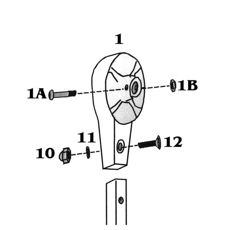 Zip Dee Head Casting Assembly for Universal & NX Hardware Awnings (215201)